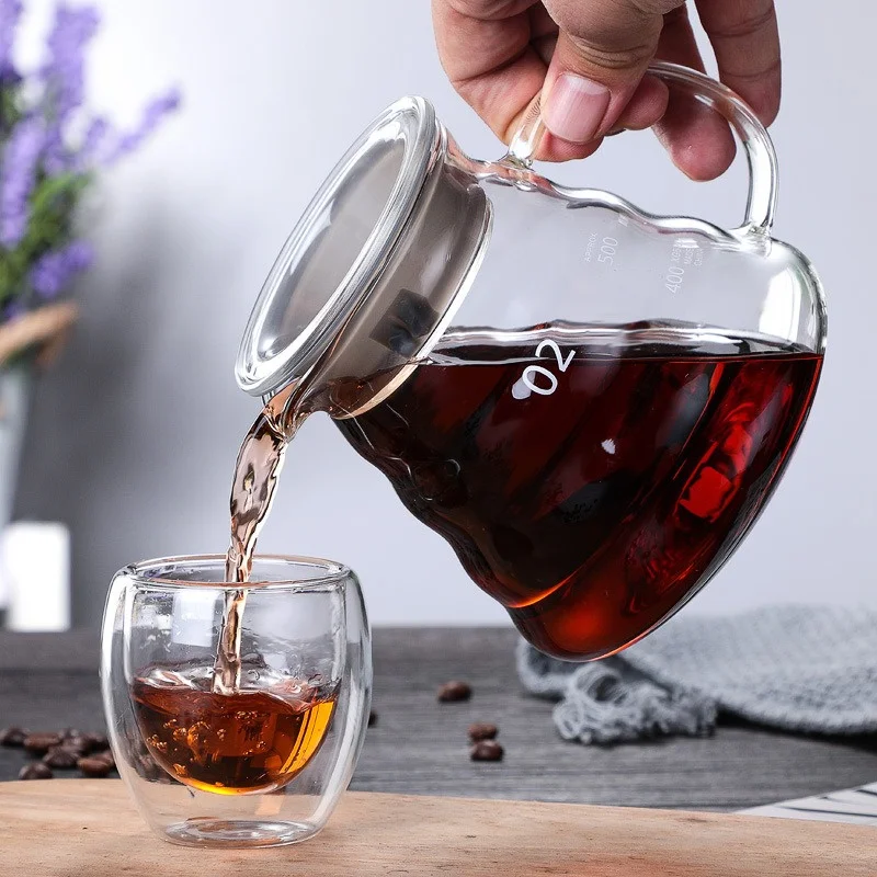 Quality Coffee Equipment - 350/600/800ml Hand Brew Coffee Carafe Clouds