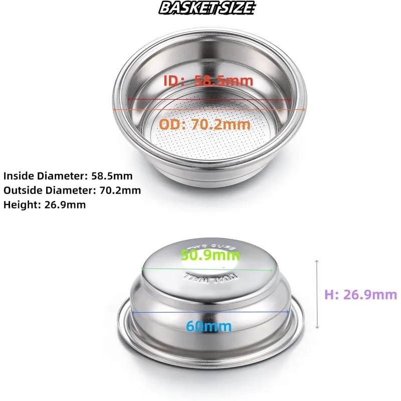 High Quality 2pcs 58mm Dual Wa - Quality Coffee Equipment ulasan dan harga