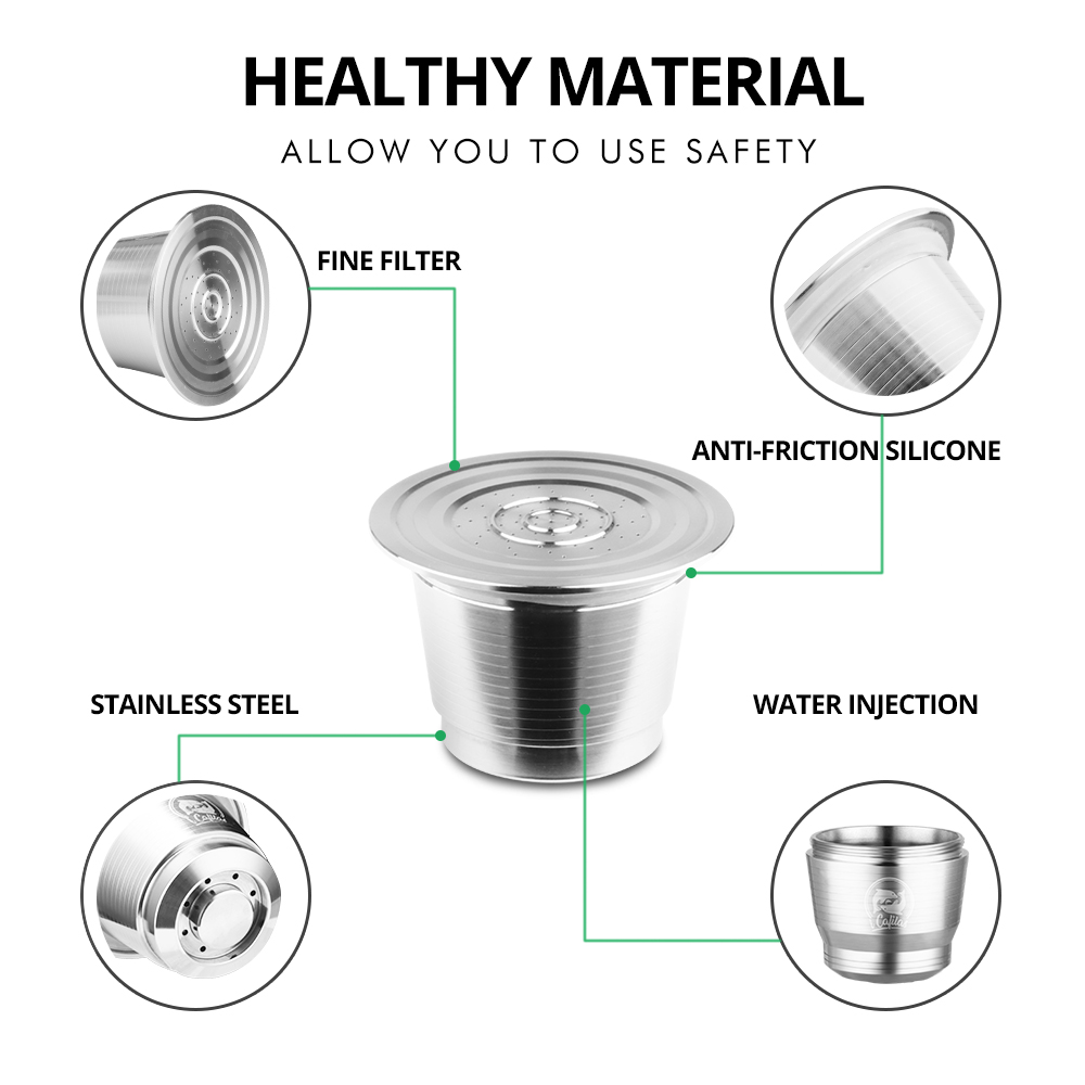 Nespresso Reusable Coffee Caps - Quality Coffee Equipment ulasan dan harga