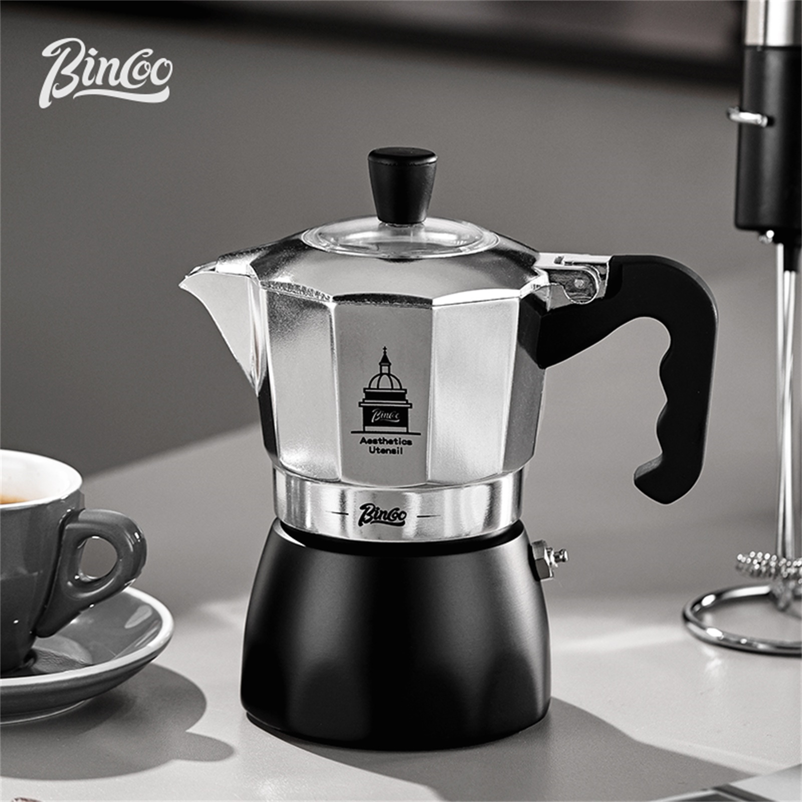 BINCOO Double Valve Moka Pot，E - Quality Coffee Equipment ulasan dan harga