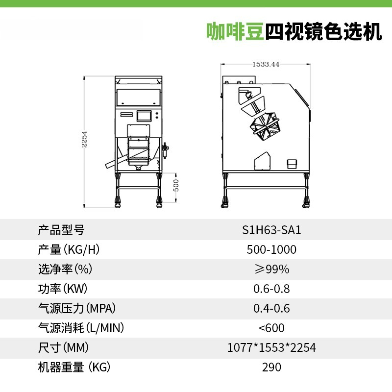 Coffee Color Sorter Profession - Coffee.Equipment Parts ulasan dan harga