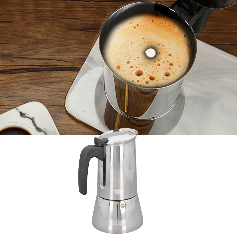 Stainless Steel Moka Pot Large - Quality Coffee Equipment ulasan dan harga