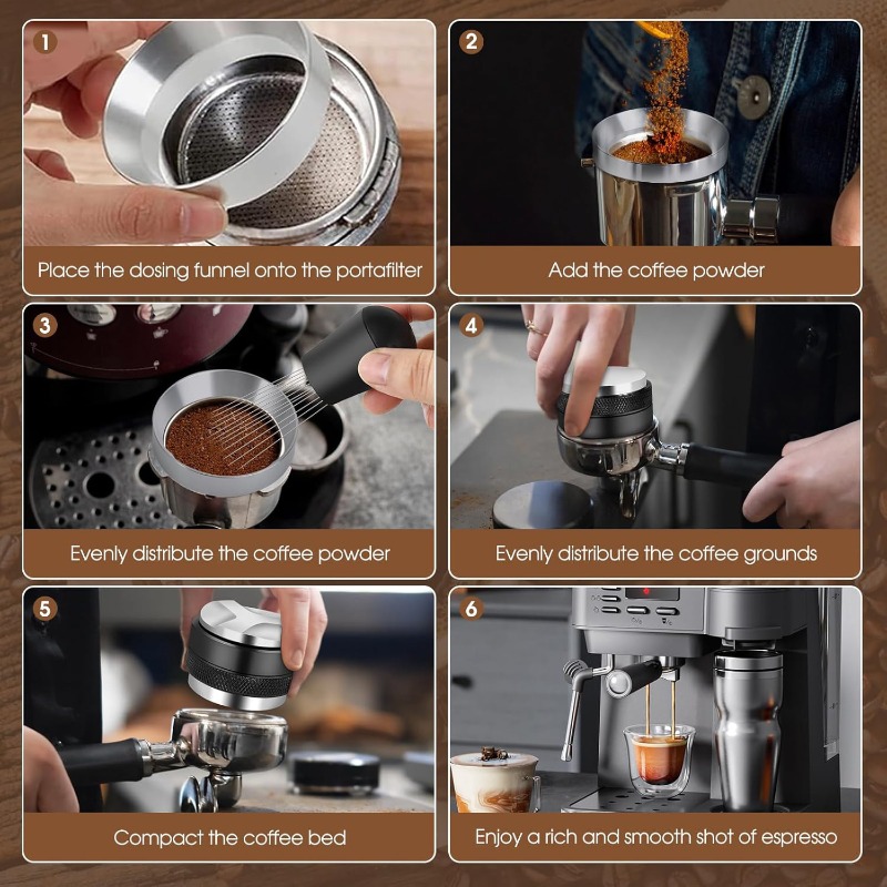 51/53/58mm 5pcs Espresso Set - - Coffee Equipment Kit ulasan dan harga