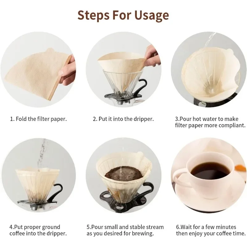 Natural Paper Filters Unbleach - Coffee Equipment V60 ulasan dan harga
