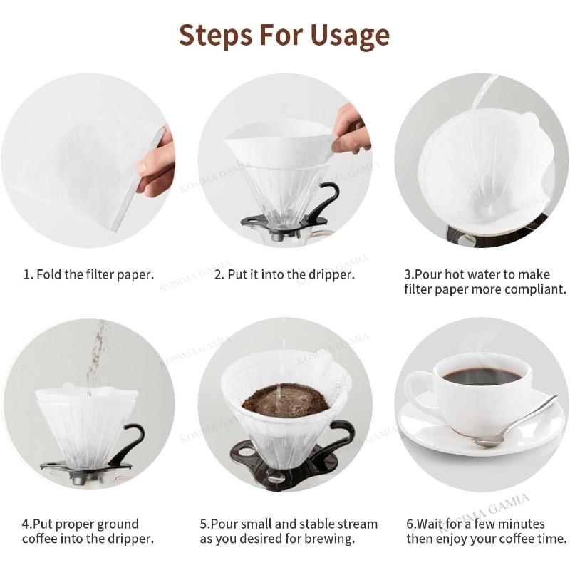 40-120 PCS Coffee Filter Acces - Coffee Equipment V60 ulasan dan harga