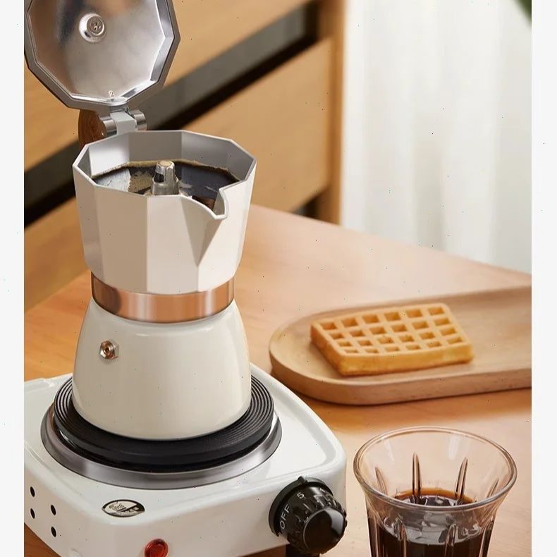Round-bottomed Moka Pot Single - Quality Coffee Equipment ulasan dan harga